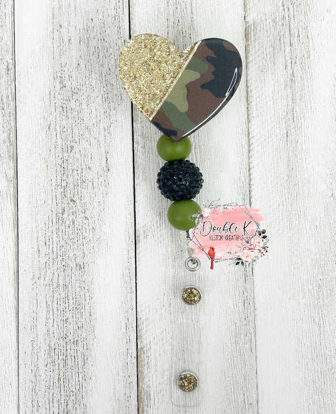 Camo Badge Reel