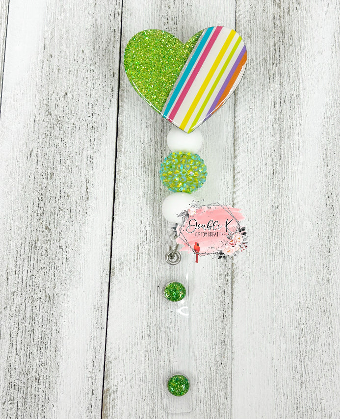 Bright Stripes Badge Reel