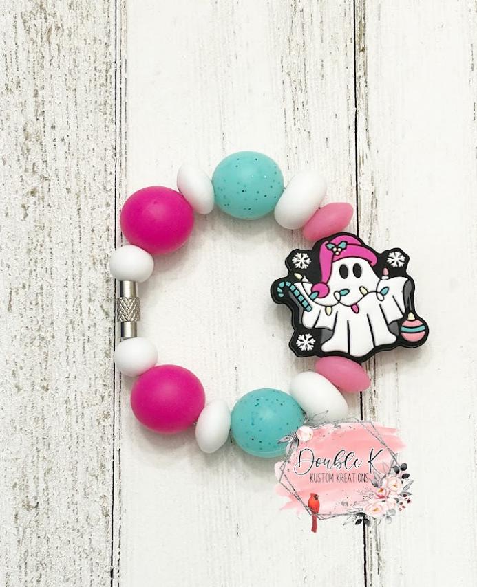 Festive Ghost Cup Charm