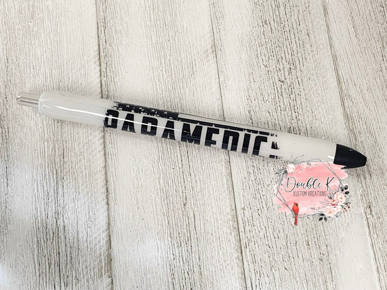Paramedic Flag Epoxy Pen
