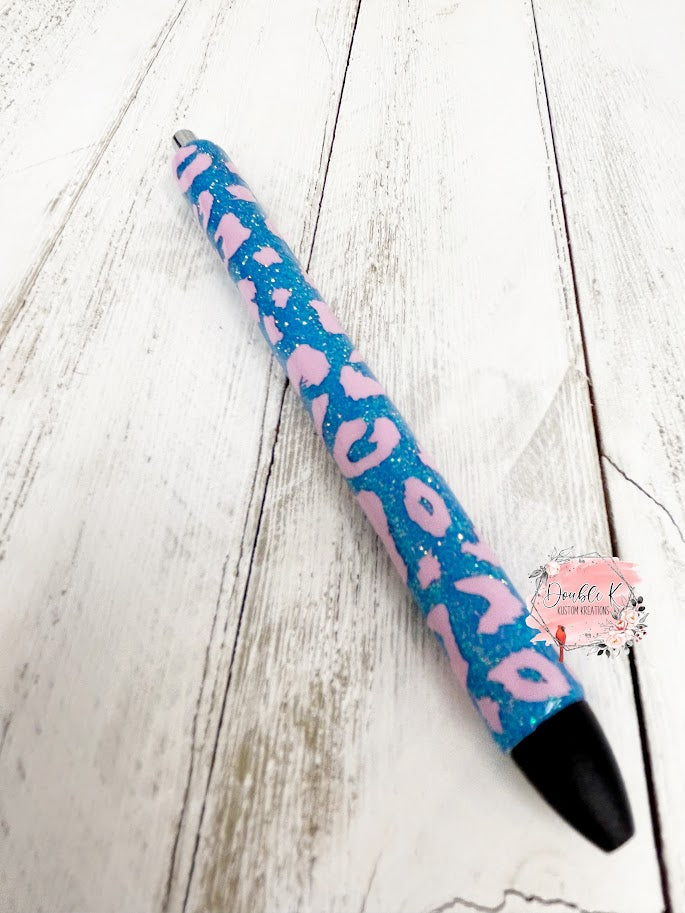Leopard Print Mash-up Epoxy Pens