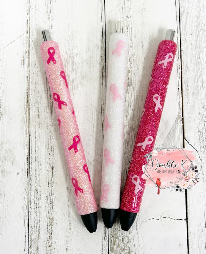 Breast Cancer Ribbon Epoxy Pens