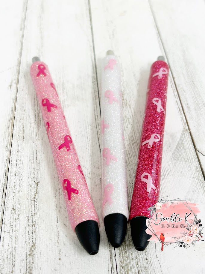 Breast Cancer Ribbon Epoxy Pens