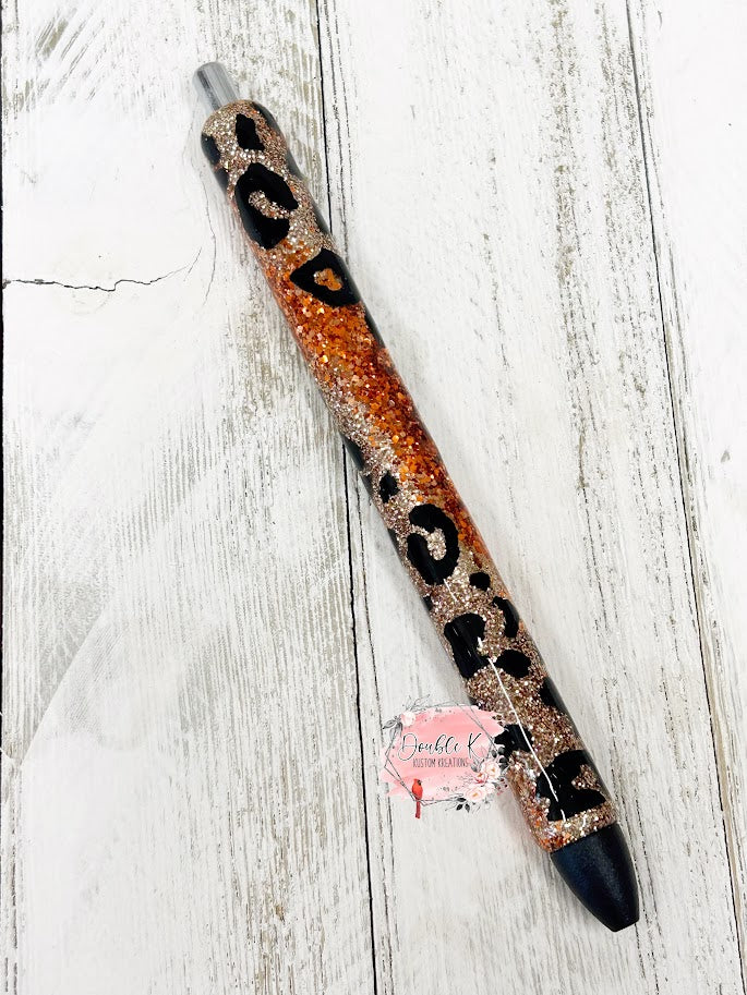 Leopard Milky Way Epoxy Pen