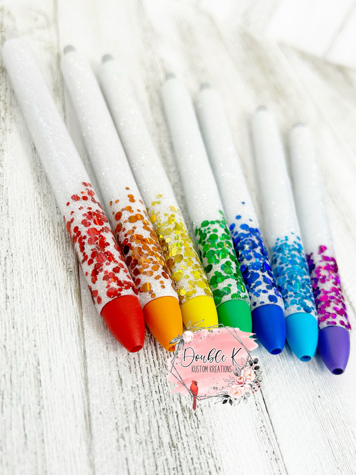 Rainbow Dot Epoxy Pens