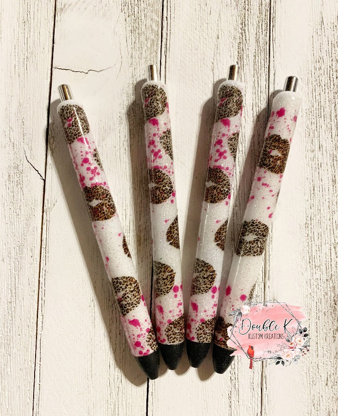 Leopard Lips Epoxy Pens