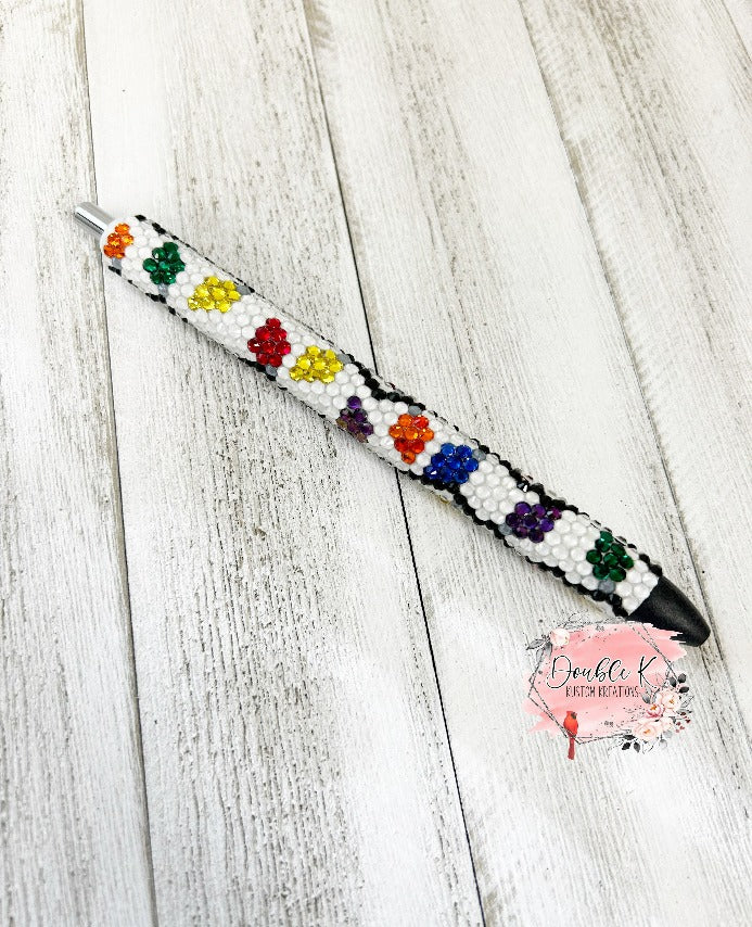 Christmas Lights Rhinestone Pens