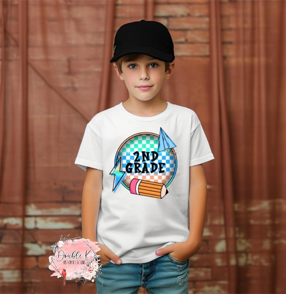 Boys Back to School Grade Level Tee