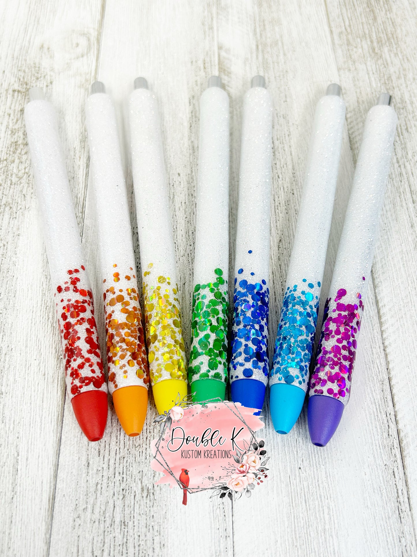 Rainbow Dot Epoxy Pens