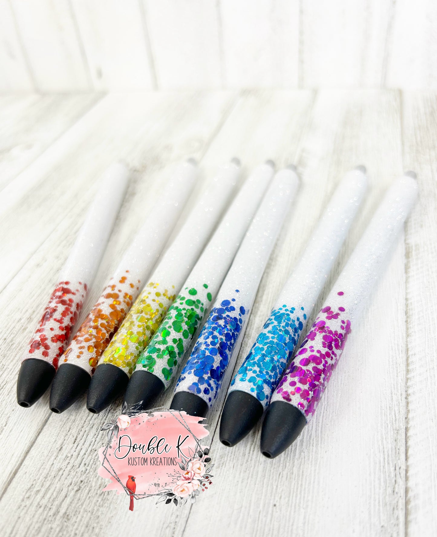 Rainbow Dot Epoxy Pens