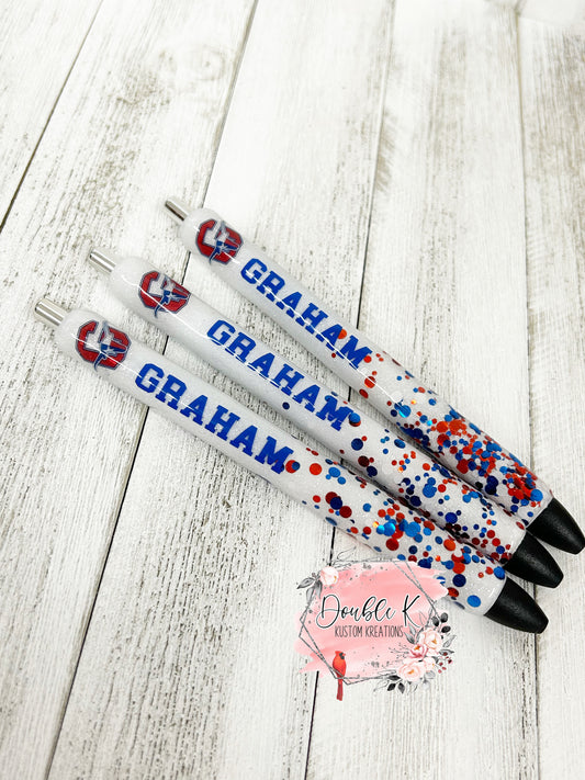 School Spirit Dots Epoxy Pens