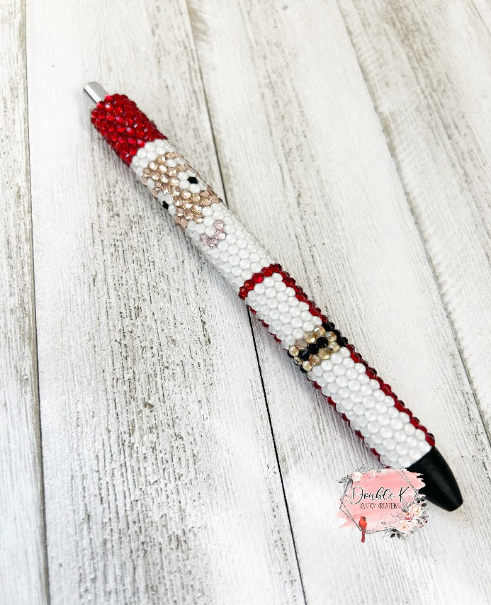 Santa Clause Rhinestone Pen