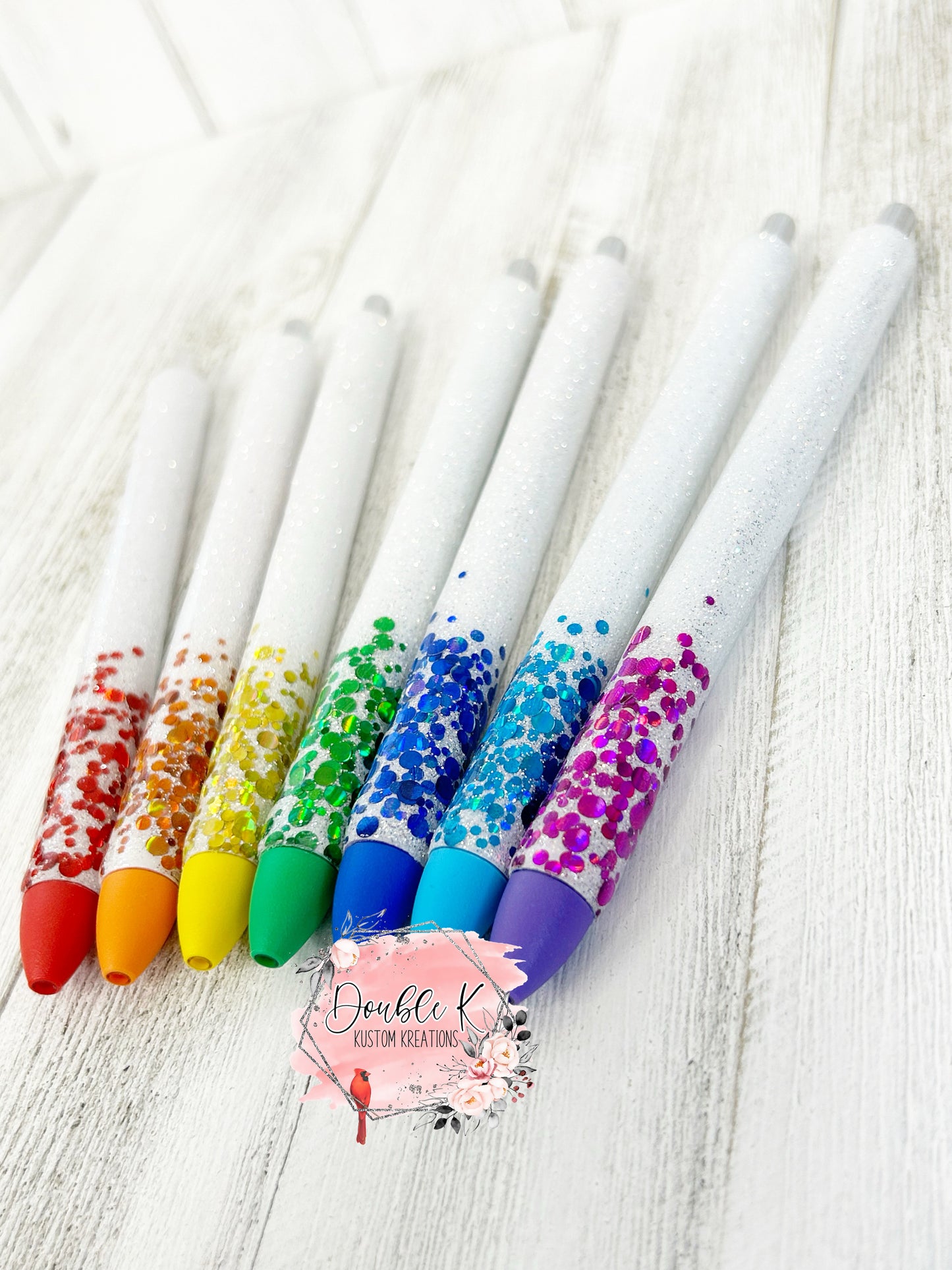 Rainbow Dot Epoxy Pens