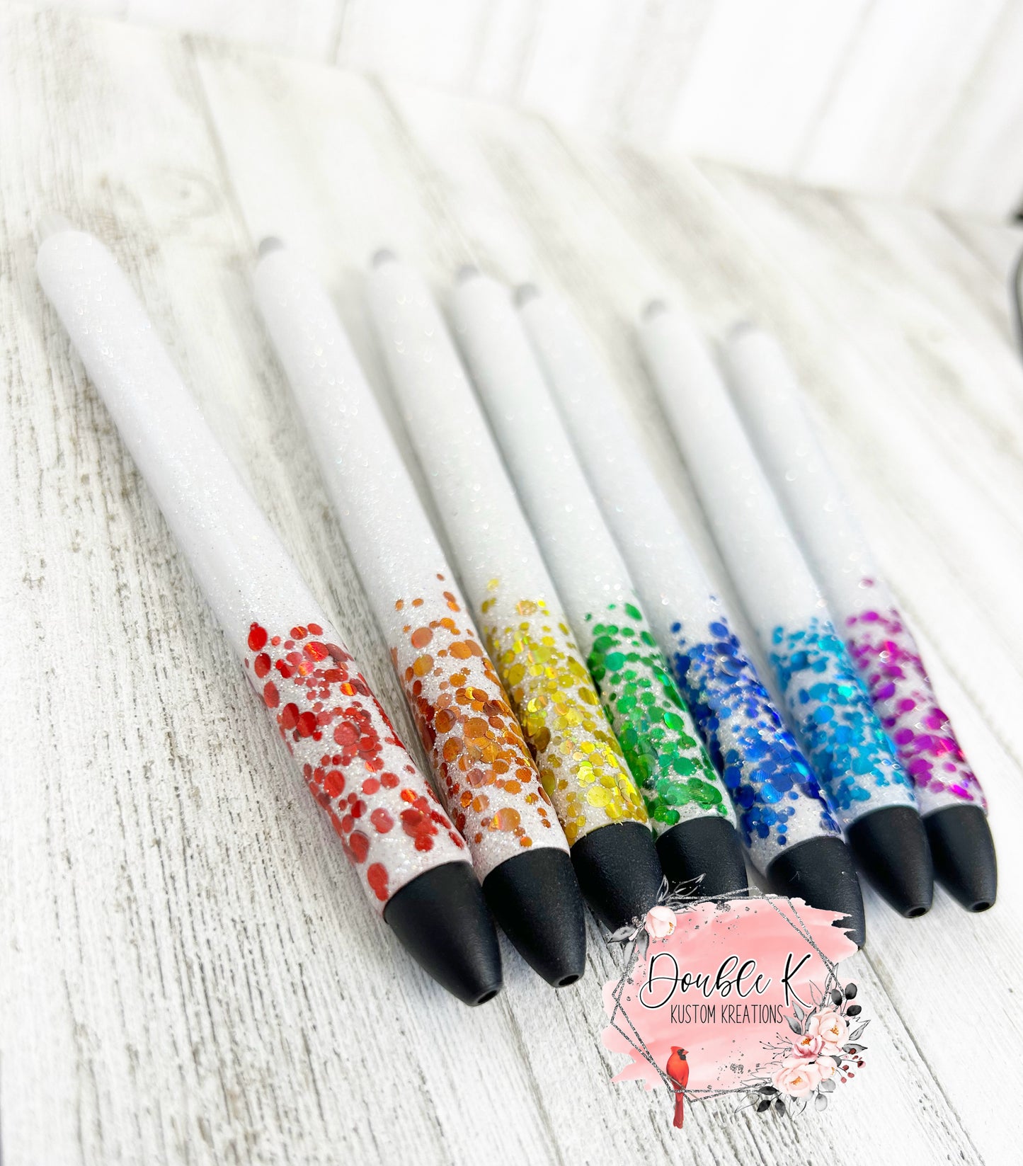 Rainbow Dot Epoxy Pens