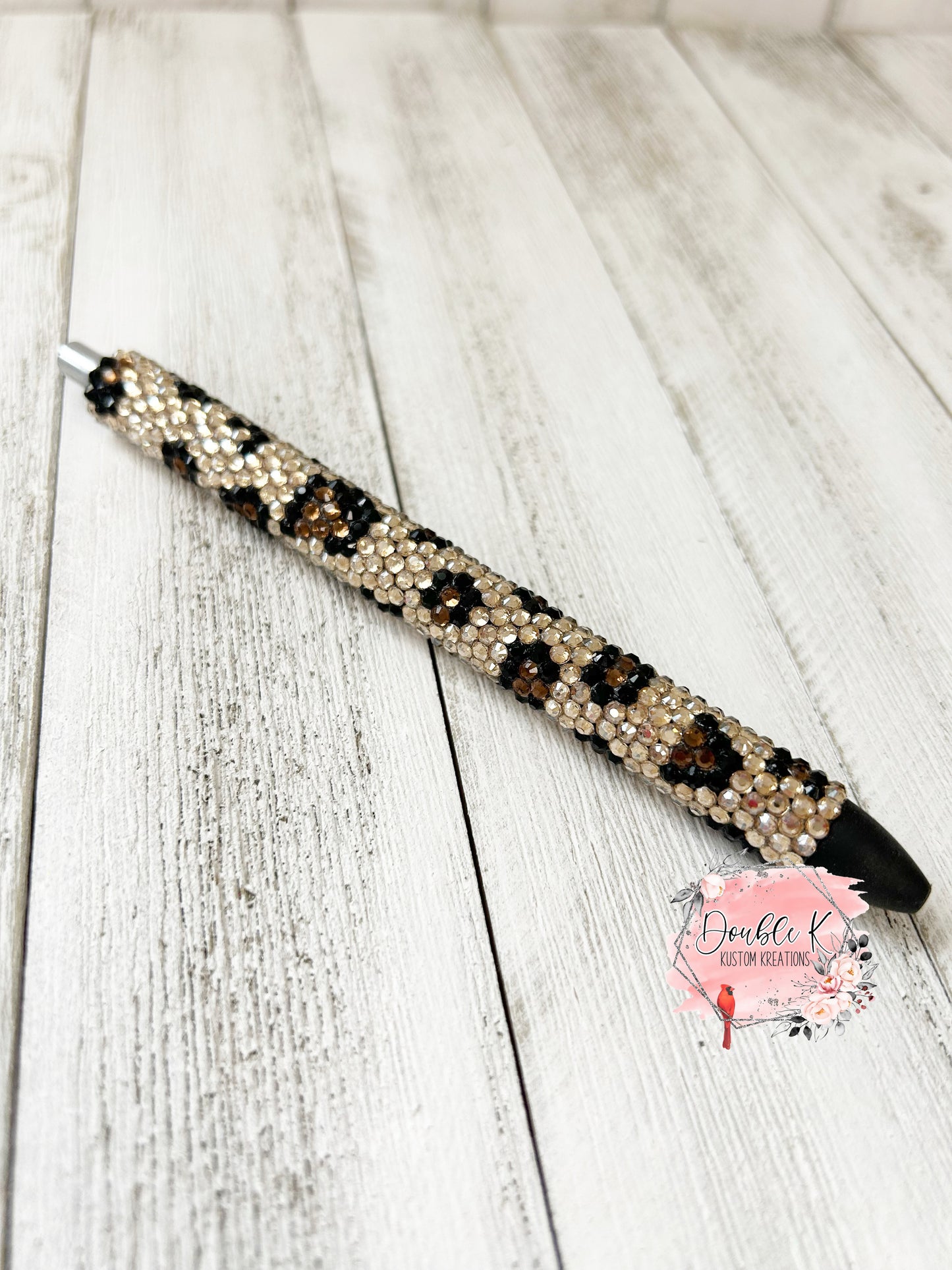 Leopard and Leopard Ombre Rhinestone Pen