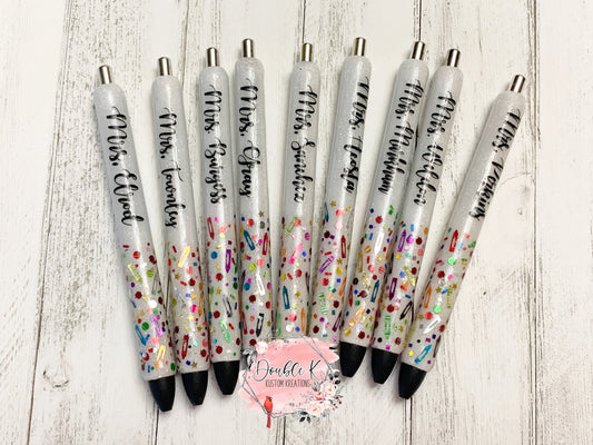 Teacher Appreciation Epoxy Pens