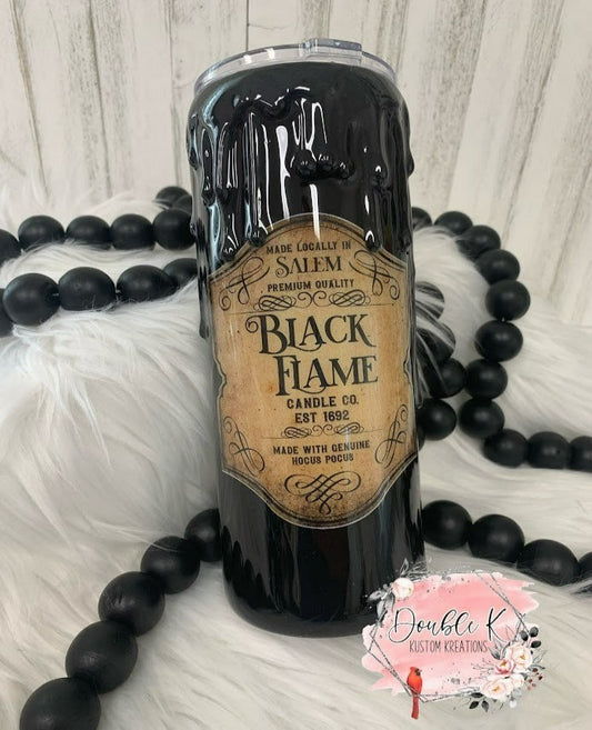 Black Flame Candle- Ready To Ship