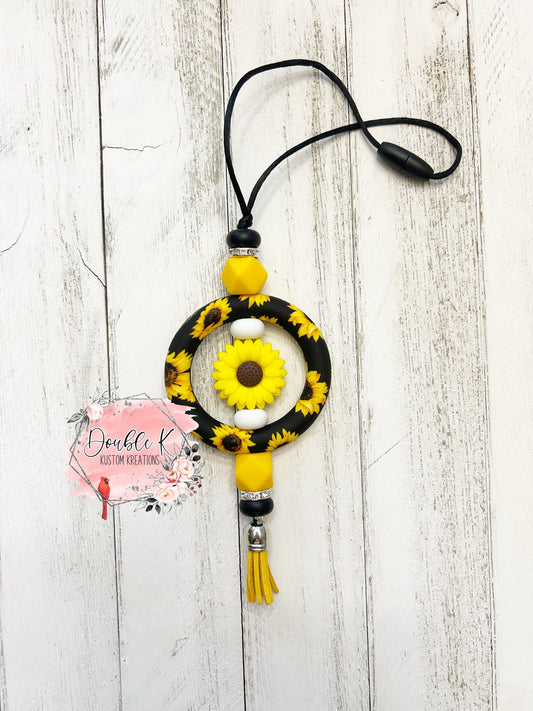 Sunflower Car Charm