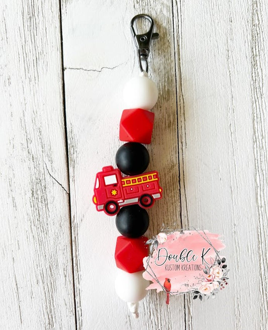 Fire Truck Keychain