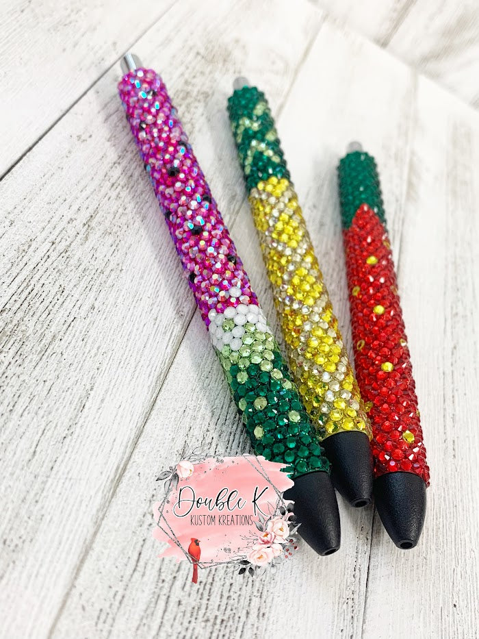 Fruit Rhinestone Pens