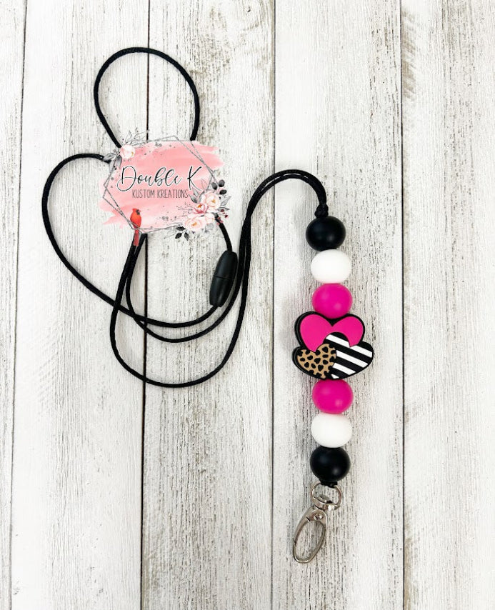 Triple Heart Lanyard