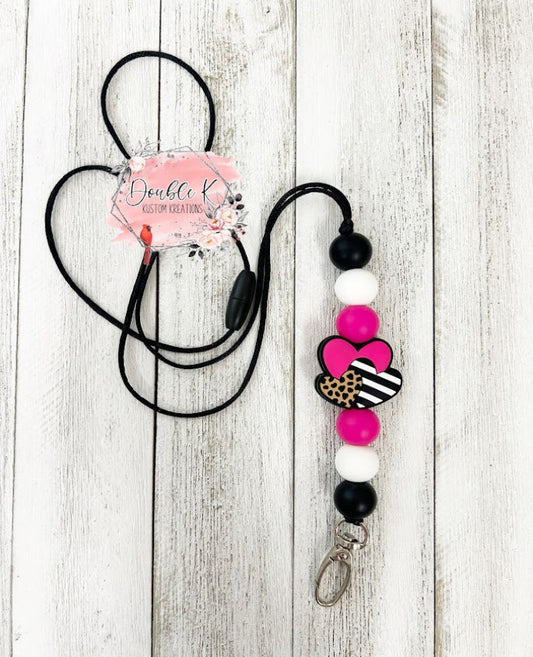 Triple Heart Lanyard