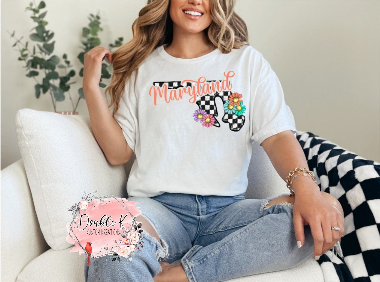 Trendy State Tee Shirts (Massachusetts-South Carolina)