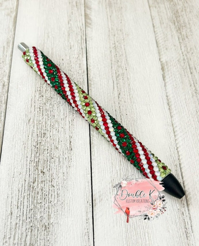 Mistletoe Swirl Rhinestone Pen