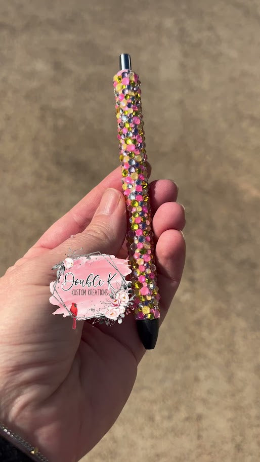 Pink Lemonade Rhinestone Pen