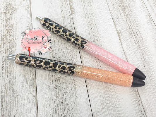 Leopard Ombre Epoxy Pens