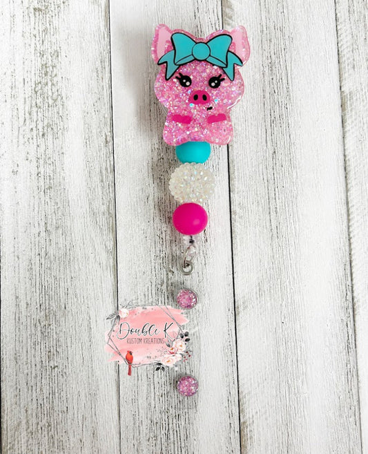 Pig Badge Reel