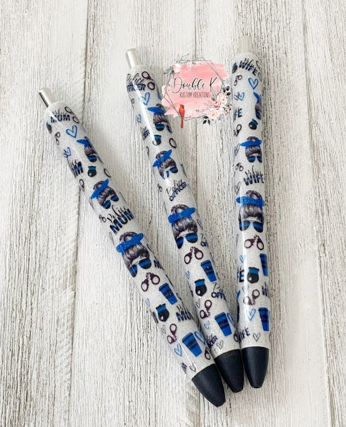 Police Officer Epoxy Pens