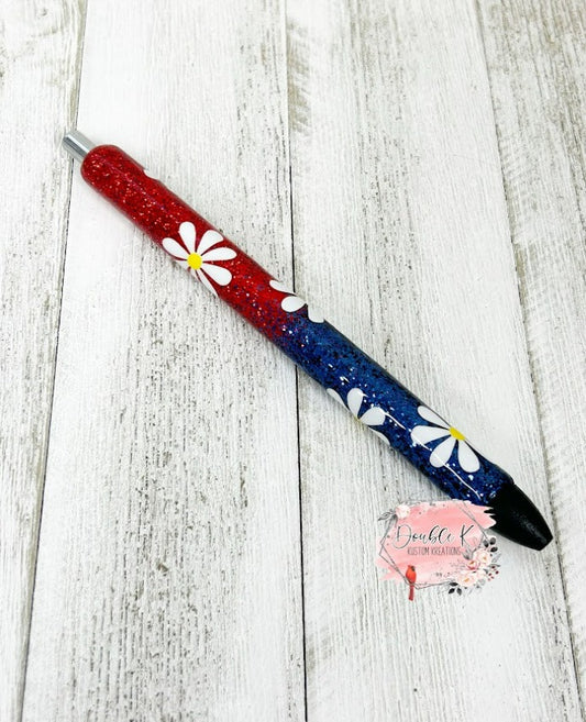 Custom Daisy Epoxy Pen