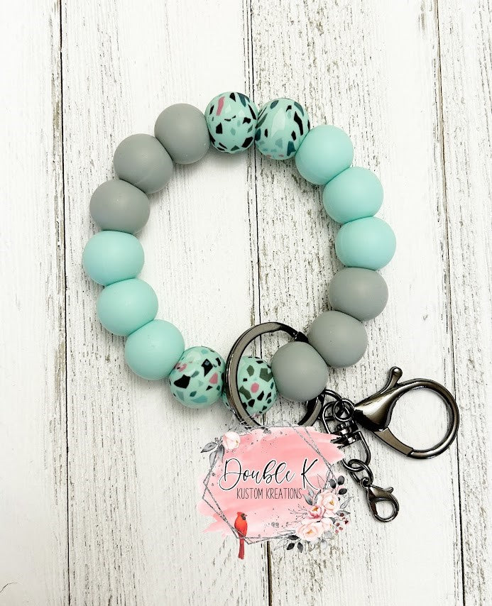 Floating In A Turquoise Sea Mini Keychain