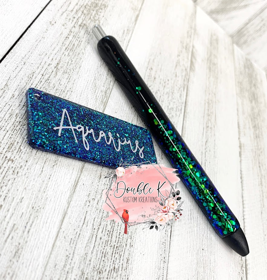 Zodiac Sign Epoxy Pens