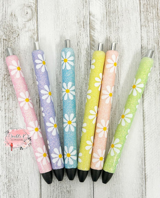 Pastel Daisy Epoxy Pens