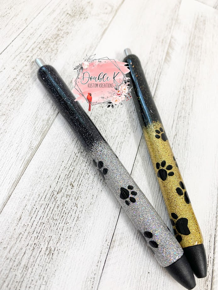 Paw Print Ombre Epoxy Pens