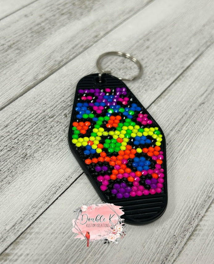 90's Leopard Hotel Keychain