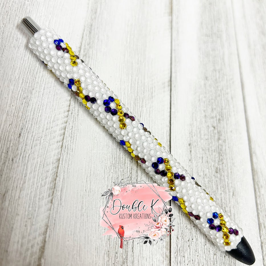 Awareness Ribbon Rhinestone Pens