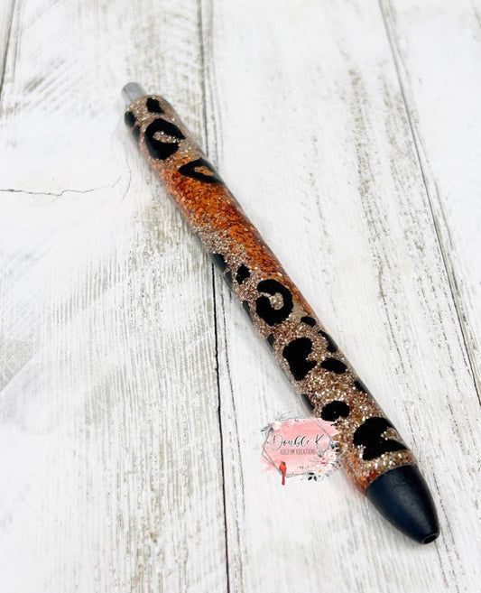 Leopard Milky Way Epoxy Pen