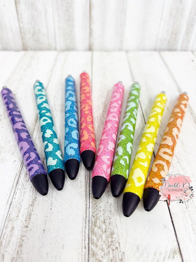 Tone on Tone Leopard Epoxy Pens