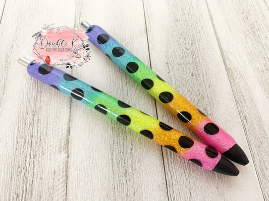 Neon Polka Dots Epoxy Pen