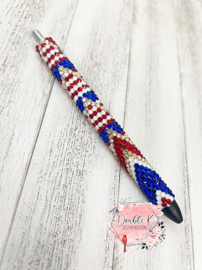 Patriotic Rhineston Pen