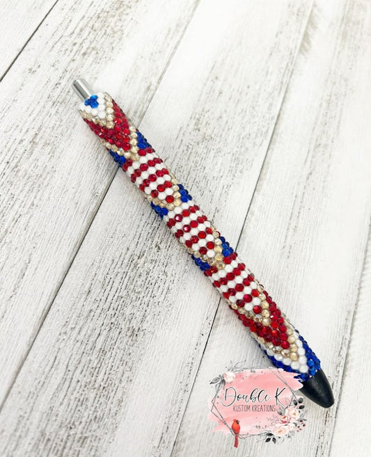 Patriotic Rhineston Pen