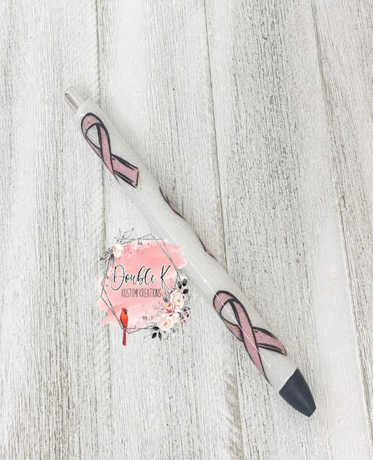 Pink Ribon Epoxy Pen