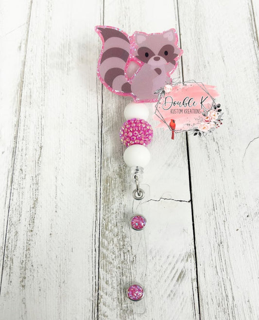 Raccoon Badge Reel