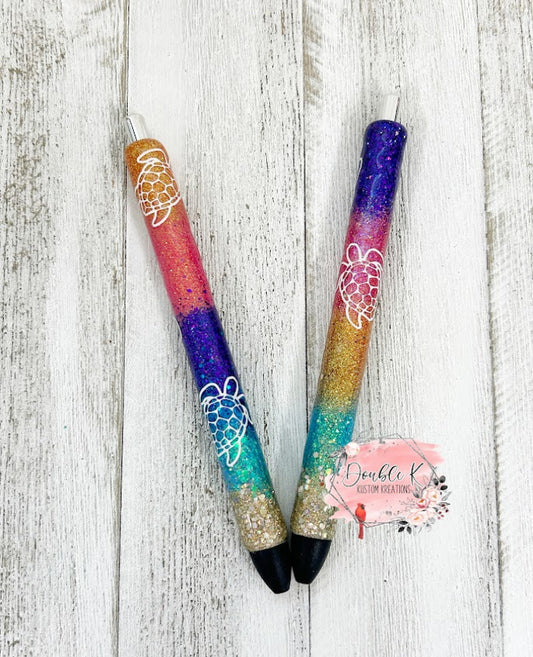 Sea Turtle Epoxy Pens