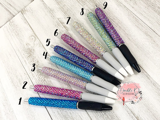 Custom Rhinestone Pens Rhinestone Pens – Double K Kustom Kreations