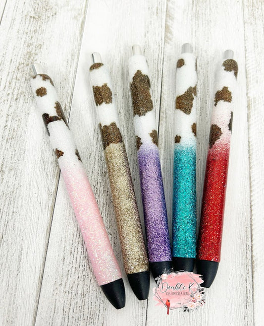 Cow Print with Solid Ombre