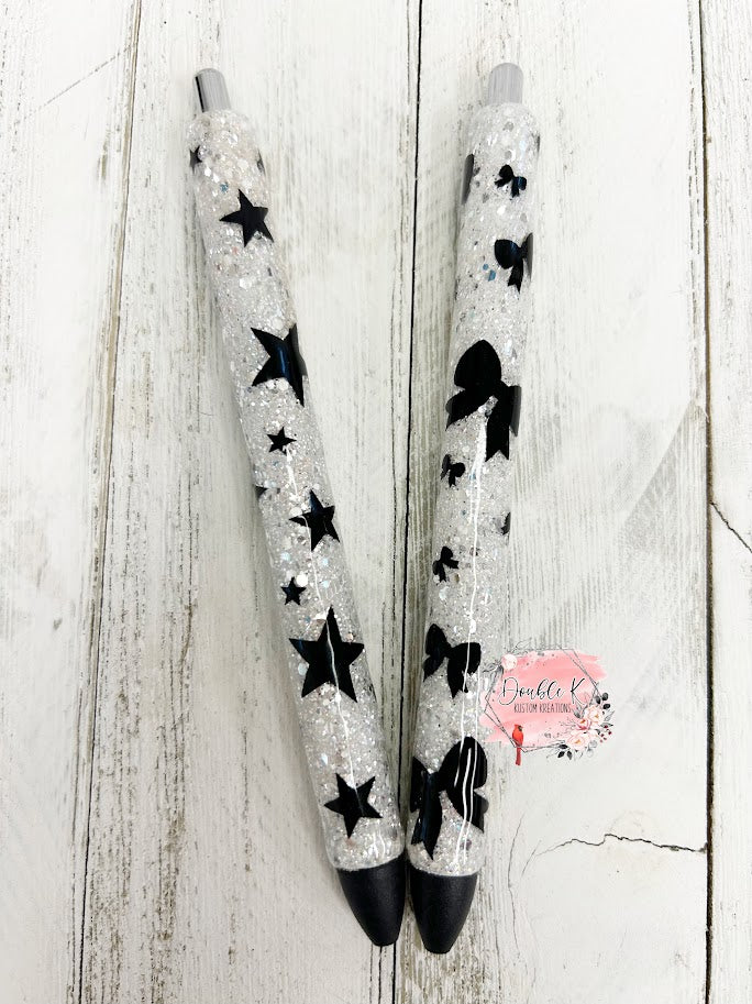 Stars and Bows Epoxy Pens